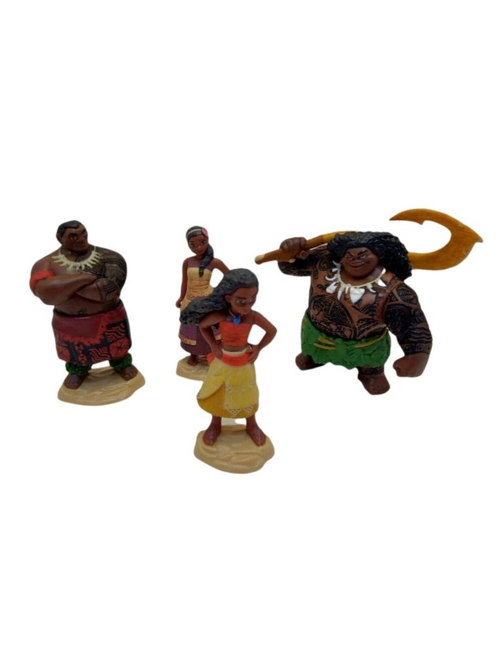 Disney Moana Island Jakks Pacific Set Moana Maui Tui Sina 4 Figures Cake Action